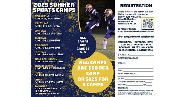 Bishop Noll Summer Camps